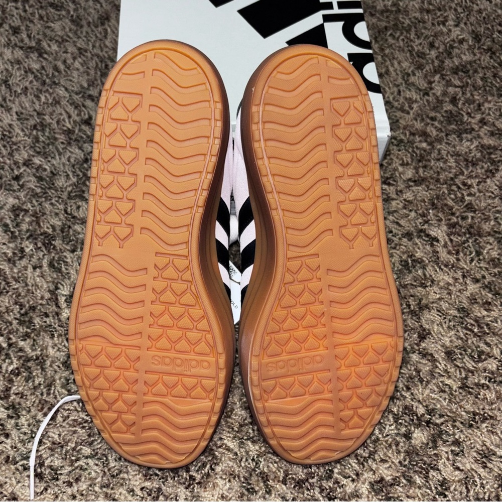 Adidas Women’s Pink Val Court Bold Sneakers Size 7 Platform Lift Shoes New - Picture 4 of 7